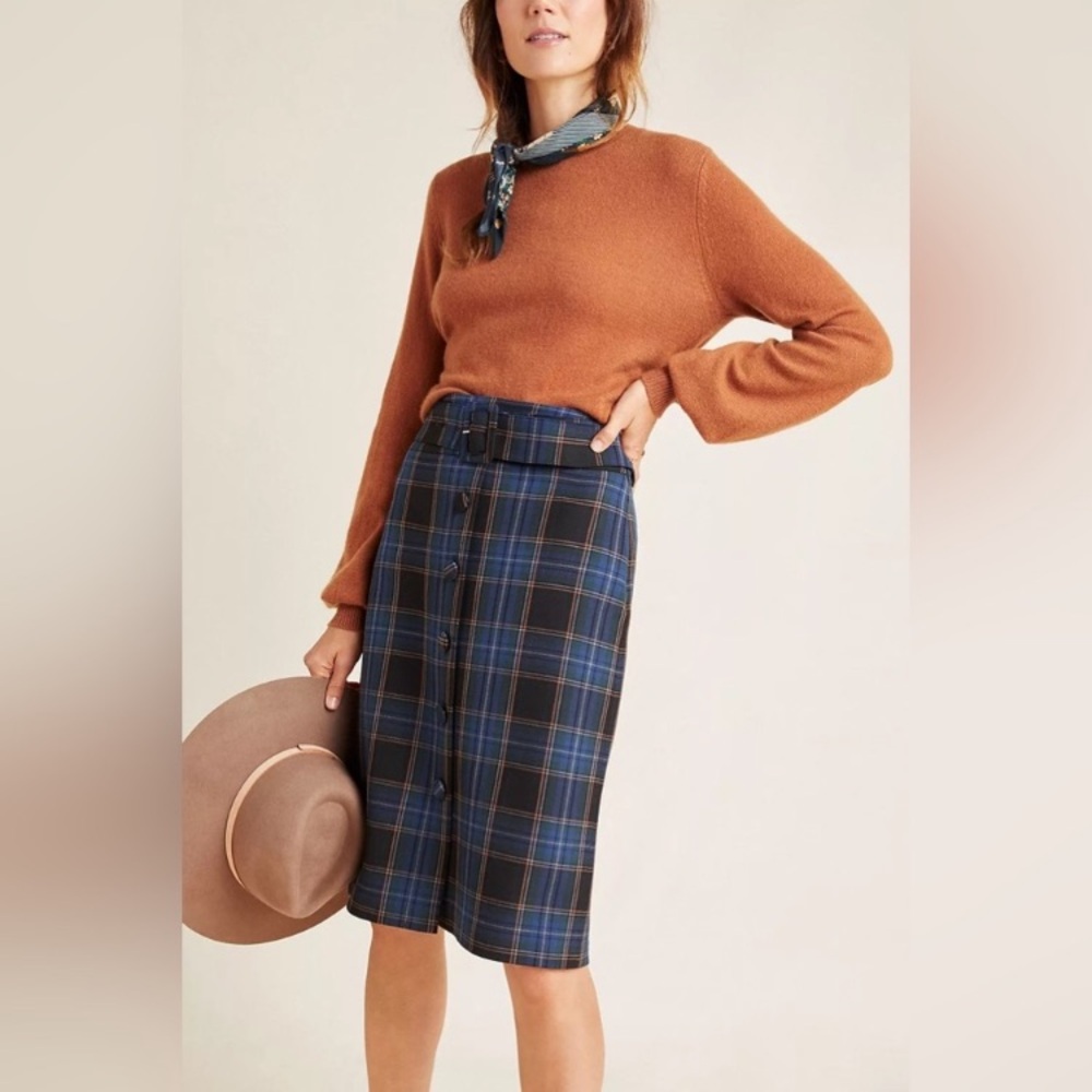 Maeve fall plaid skirt